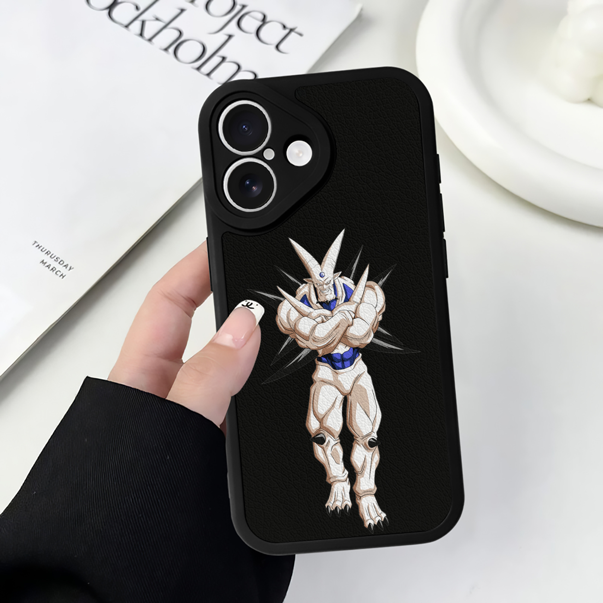 （画像用） ドラゴンボール DRAGON BALL 【iPhone 16シリーズ対応】シリコンスマホケース（レザー調） 材質：シリコン